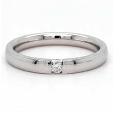 Diamantring, 950 Platin mit Brillant 0,05ct