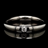 Diamantring, 950 Platin mit Brillant 0,05ct