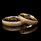 Lasergravur Nur Text in einen Ring